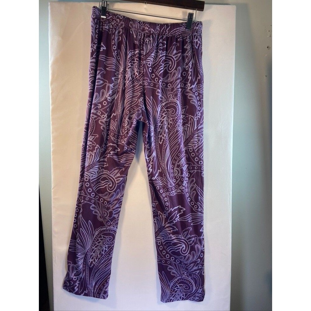 TED BAKER WOMENS SIZE XSMALL PURPLE PAJAMA BOTTONS